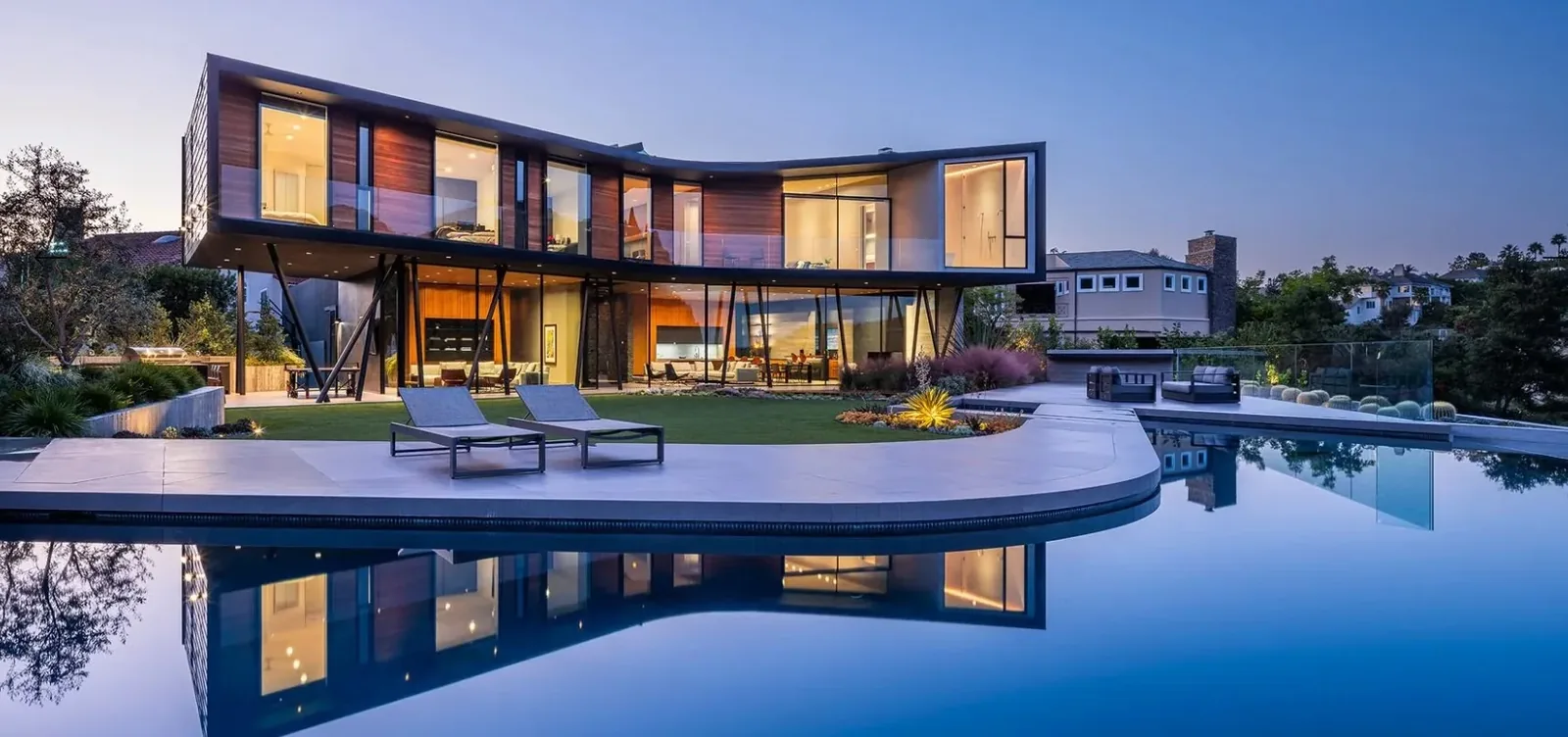 Dekton large format pool deck installation by CAD Stone Works at the Piedra Morada Residence in Pacific Palisades